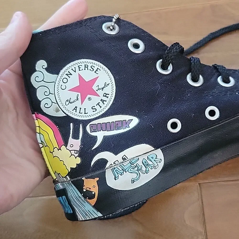 Converse Chuck Taylor All Star Rare Comics Print High Top Sneaker Shoes 4/ W 6‎ - Picture 7 of 11